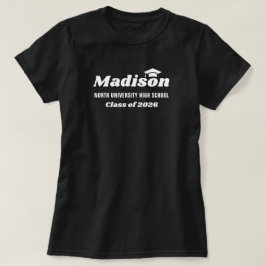 Camiseta Nome Personalizado Preto Turma de 2023 Graduação