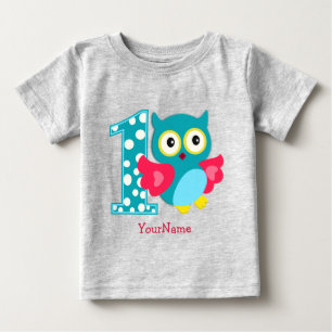 Camiseta Nome Personalizado Primeira Criança de aniversár