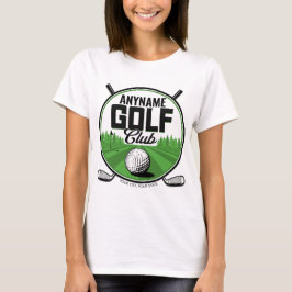 Camiseta Nome Personalizado Profissional de Golfe Taco de G