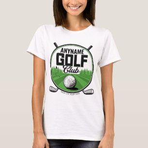 Camiseta Nome Personalizado Profissional de Golfe Taco de G