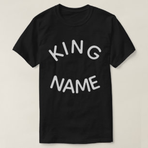 Camiseta Nome Personalizado Rei – Design Real Ousado