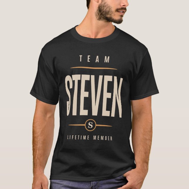 Camiseta Nome Personalizado Steven - Steven Engraçado (Frente)