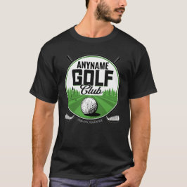 Camiseta Nome Personalizado Tacógrafo de Golfe Pro Jogador 