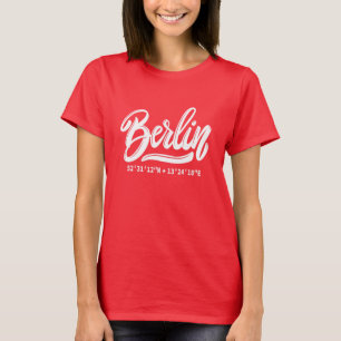 Camiseta Nome Personalizado / Texto Berlim Alemanha Coorden