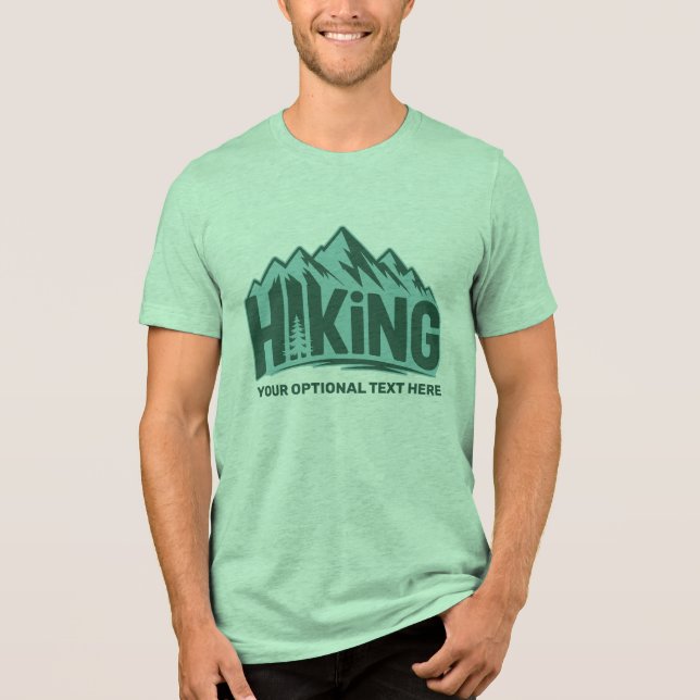 Camiseta Nome Personalizado & Texto de Caminhada (Frente)