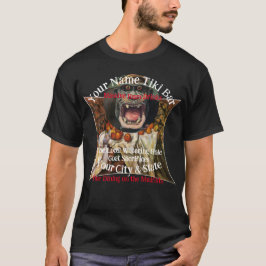 Camiseta Nome Personalizado Tiki Bar Sua Cidade & Estado