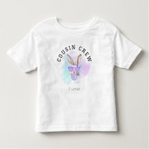 Nome Personalizado Toddler Girl Cousin Crew Famíli