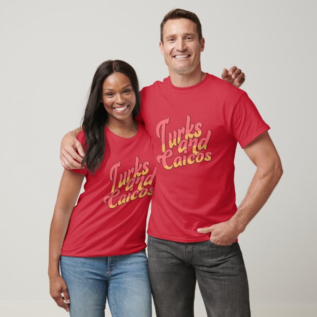 Camiseta Nome personalizado Turks e Caicos (Unissex)
