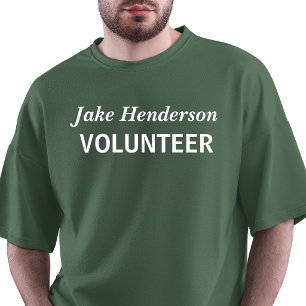 Camiseta Nome Personalizado Voluntário