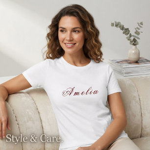 Camiseta Nome Personalizável Amelia