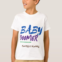 Nome personalizável do baby boomer Design Grande