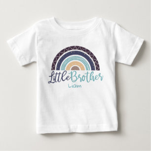 Camiseta Nome personalizável do irmão mais novo do arco-íri