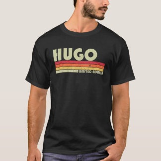 Camiseta Nome Presente HUGO Personalizado Divertido Retro V