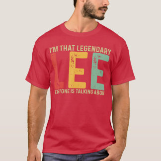 Camiseta Nome próprio Lee Primeiro nome Lee engraçado dizen