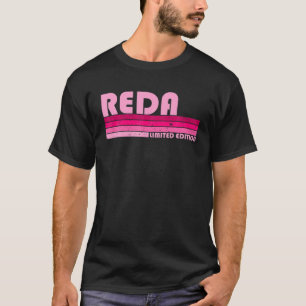 Camiseta Nome REDA Introdução Personalizada do Retro Vint