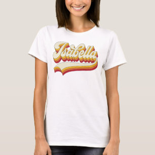 Camiseta Nome Retro Isabella Design Vintage Anos 70