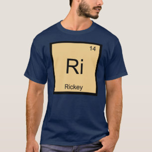 Camiseta Nome Rickey Química Elemento Tabela Periódica