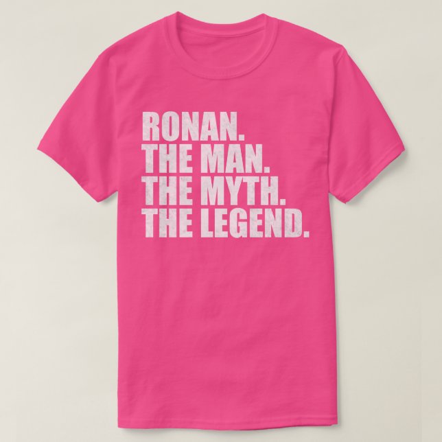 Camiseta Nome Ronan Ronan Nome Ronan Nome dado (Frente do Design)