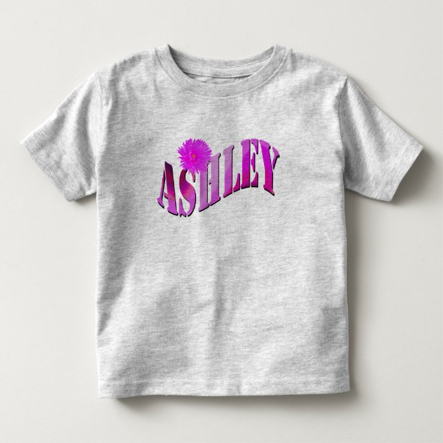 Camiseta Nome Rosa Ashley Girls (Frente)