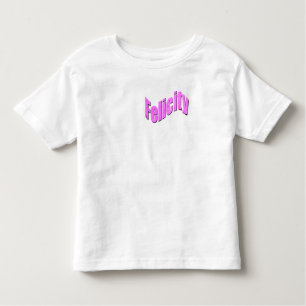 Camiseta Nome Rosa Mosaico Felicity, Toddlers Tshirt