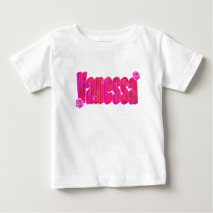 Camiseta Nome Rosa Vanessa,