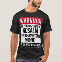 Nome Rosalia - Alerta Para A Genial Mente De Rosal