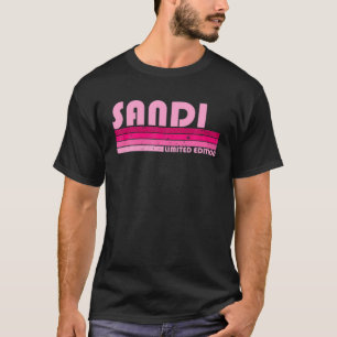 Camiseta Nome SANDI Retro Personalizado Vintage 80S 90S Bir