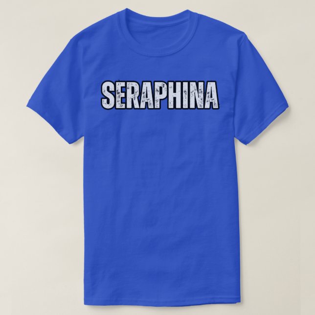 Camiseta Nome Seraphina Presente Aniversário de Férias de A (Frente do Design)