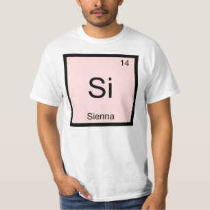 Camiseta Nome Siena Química Elemento Tabela Periódica