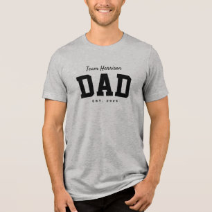 Camiseta Nome simples da família do desportista de pai de e
