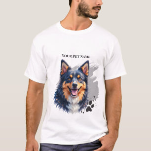 Camiseta Nome Simples Moderno de Pet & Design Personalizado
