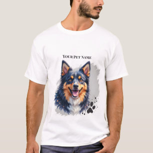 Camiseta Nome Simples Moderno de Pet & Design Personalizado