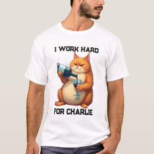Camiseta Nome Simples Moderno Divertido de Gato e Foto de A