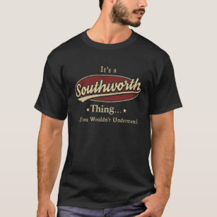 Camiseta Nome SUL, nome da família SUUTHWORTH crest