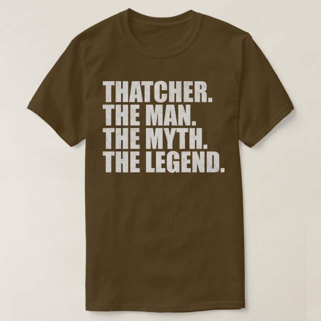 Camiseta Nome ThatcherThatcher Nome dado Thatcher (Frente do Design)