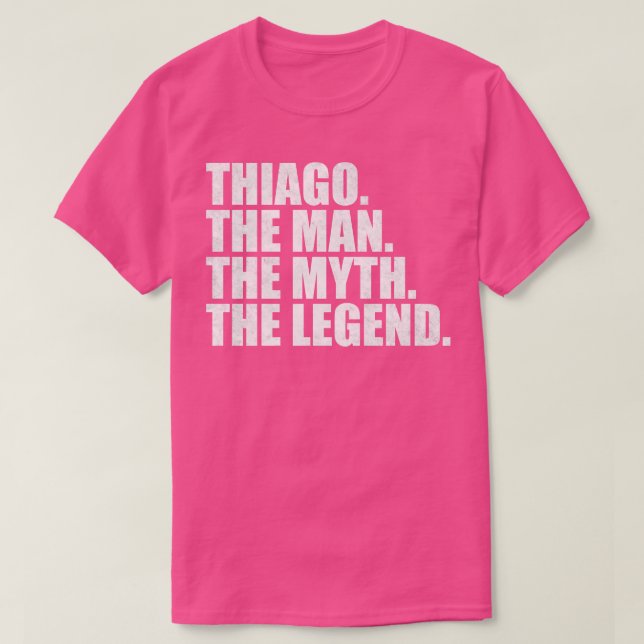 Camiseta Nome Thiago Thiago Nome dado Thiago (Frente do Design)