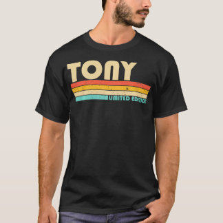Camiseta Nome TONY Retro Personalizado Vintage 80s 90s Nasc