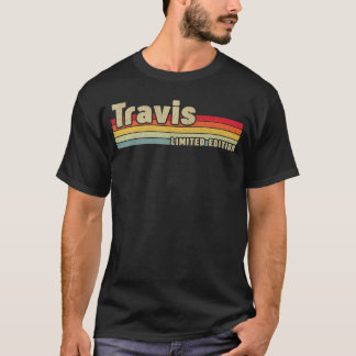 Camiseta Nome Travis Presente Personalizado Aniversário Div
