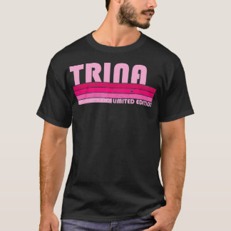 Camiseta Nome TRINA Retro Personalizado Vintage 80s 90s Nas