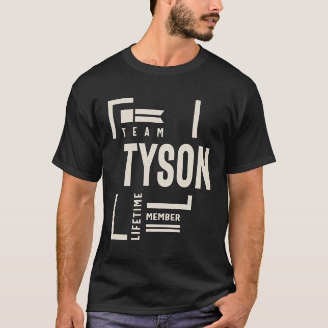 Camiseta Nome Tyson do Membro de Vida do Team Tyson (Frente)