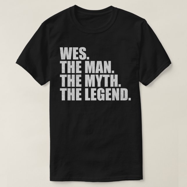 Camiseta Nome WesWes Nome atribuído Wes (Frente do Design)