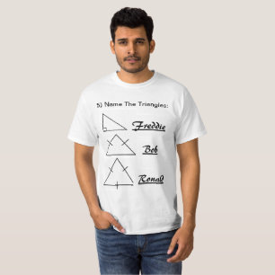 Camiseta Nomeie o triângulo