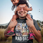 Camiseta Nomes de Crianças de Fotografias Personalizadas do<br><div class="desc">Apresentando o presente perfeito para qualquer pai legal, moderno e lido por aí - a Legal e Dia de os pais camiseta fotográfica de nomes personalizados de PAI RAD moderno! Esta camisa é uma homenagem a todos os pais incríveis que se orgulham de serem pais e adoram mostrar os nomes...</div>