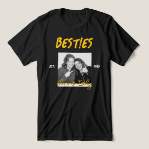 Camiseta Nomes de Melhores Amigas Personalizados com Foto e