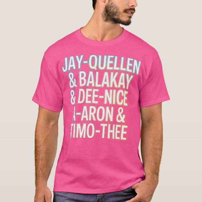 Camiseta Nomes de Professores Substitutos - Fotografia (Frente)