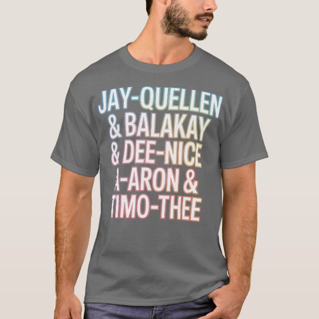 Camiseta Nomes de Professores Substitutos - Fotografia (Frente)