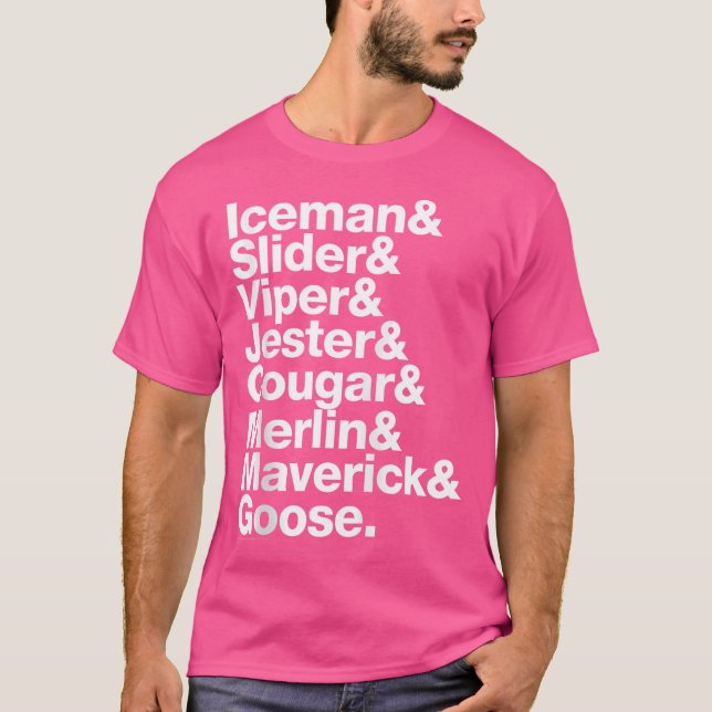 Camiseta Nomes do Piloto de Arma Superior (Frente)