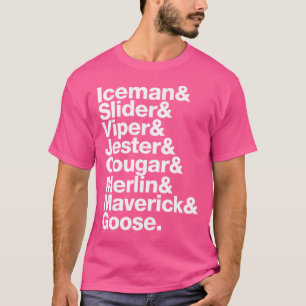 Camiseta Nomes do Piloto de Arma Superior da Junção de Répl
