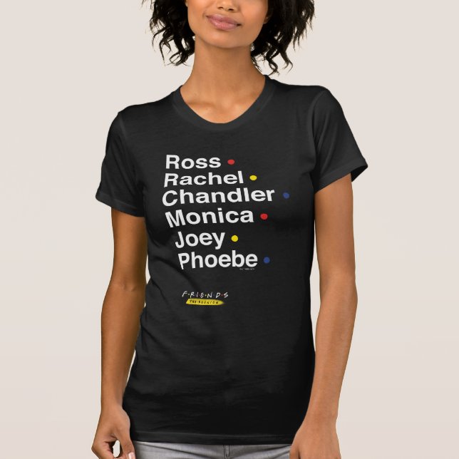 Camiseta Nomes dos Personagens | FRIENDS™ (Frente)