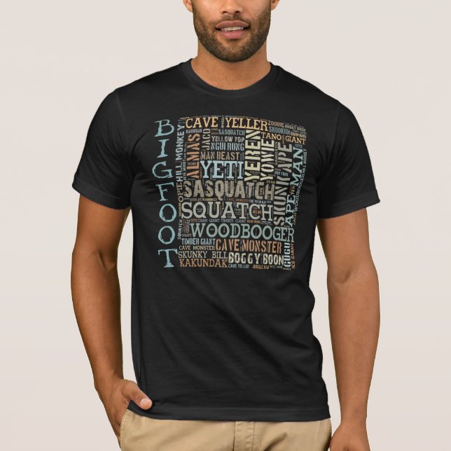 Camiseta Nomes para Bigfoot (Frente)